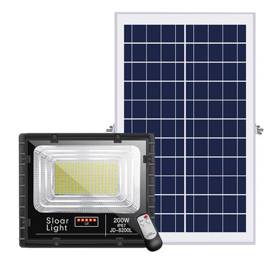 25w 150w 300 Watt ضوء الفيضانات الشمسية 80lm / w 3.7V في الهواء الطلق تعمل بالطاقة الشمسية أضواء الأمن