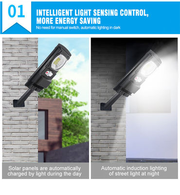 6500K 12v Dc 100W LED تعمل بالطاقة الشمسية ضوء الشارع 110lm / W الاستخدام المنزلي