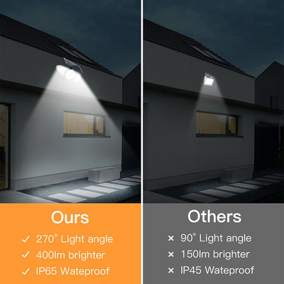ثلاثة رؤساء 100-400LM 38 قطعة LED الشمسية الاستشعار جدار ضوء للمسار
