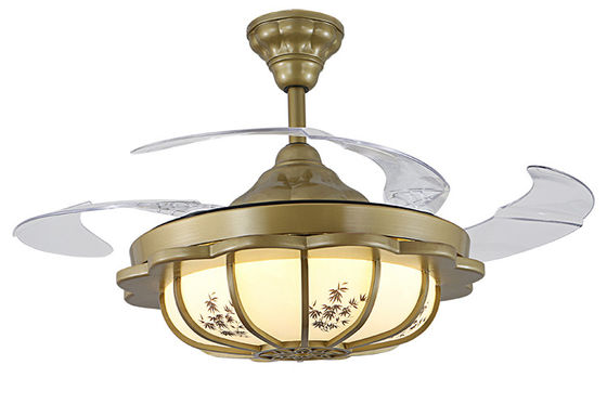 CCC Transparent Balde 3500K مروحة سقف غير مرئية حديثة / مروحة سقف هادئة مع ضوء