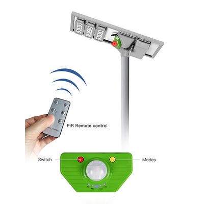 في الهواء الطلق 3000 لومن 18 قطعة LED تعمل بالطاقة الشمسية ضوء الشارع IP65 Wateproof