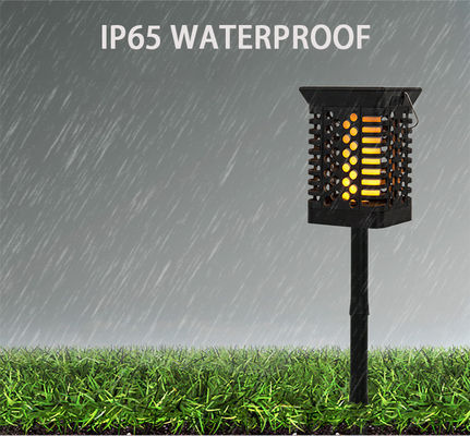 أبيض دافئ IP65 75 LED للطاقة الشمسية حديقة ضوء 100lm / w شعلة مصباح اللهب الشمسي الخفقان