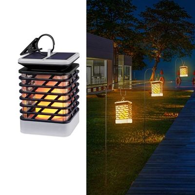 دافئ أبيض 3500 كيلو 40LM اللاسلكية LED الشمسية حديقة فوانيس الشعلة الشمسية