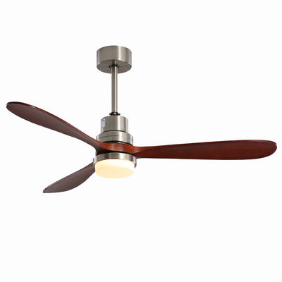 EMC Home Hotel 220v 1320MM مروحة سقف خشبية خفيفة بثلاث سرعات حسب الطلب