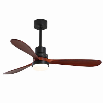 EMC Home Hotel 220v 1320MM مروحة سقف خشبية خفيفة بثلاث سرعات حسب الطلب