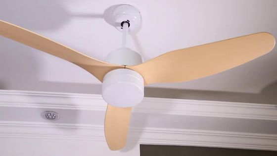 3 دوارة ريشة DC220V LED 12W مروحة سقف الخشب الخفيفة للفنادق المنزلية