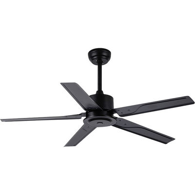 Loft Style 52 بوصة 110VAC شفرة معدنية قاعدة السقف مروحة وقت الإعداد RF التحكم عن بعد