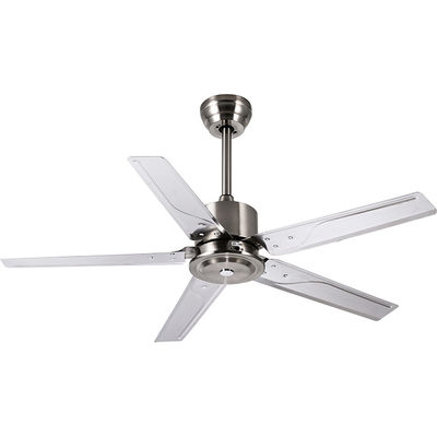 Loft Style 52 بوصة 110VAC شفرة معدنية قاعدة السقف مروحة وقت الإعداد RF التحكم عن بعد