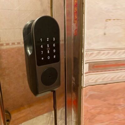 SS304 قفل إلكتروني ذكي للمنزل من زجاج شبكي