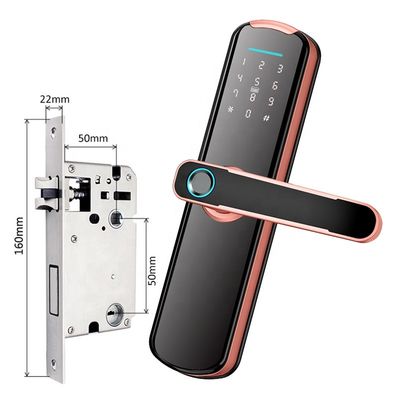 Ttlock Tuya App 35mm قفل إلكتروني ذكي لكلمة مرور Wifi