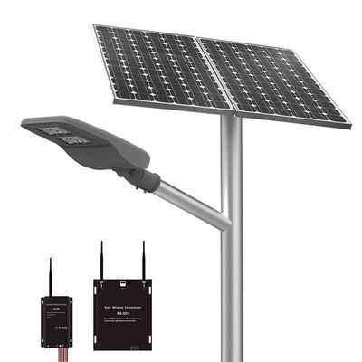 الكل في واحد 14000lm 30W 80W LED بالطاقة الشمسية ضوء الشارع 18V تثبيت القطب